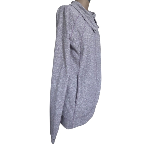 Lululemon Rulu Rally Wrap Jacket Heathered Graphite Purple Size 8 - Picture 4 of 16